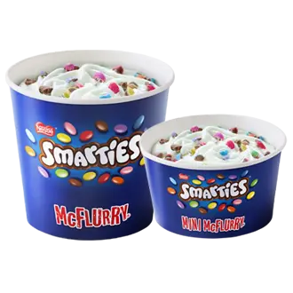 smarties McDonalds mcflurry